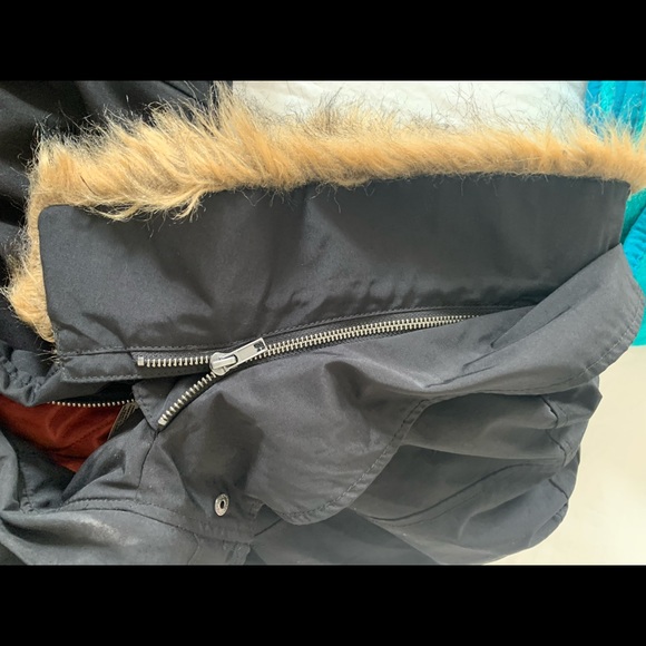 French Connection women’s oversized black parka XS - Picture 5 of 6